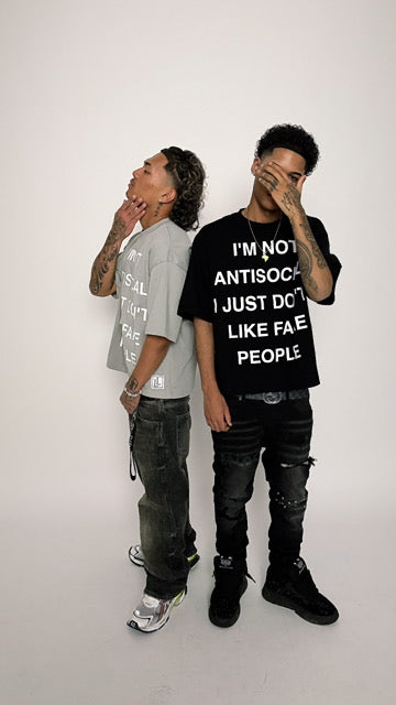 Antisocial tee - Black