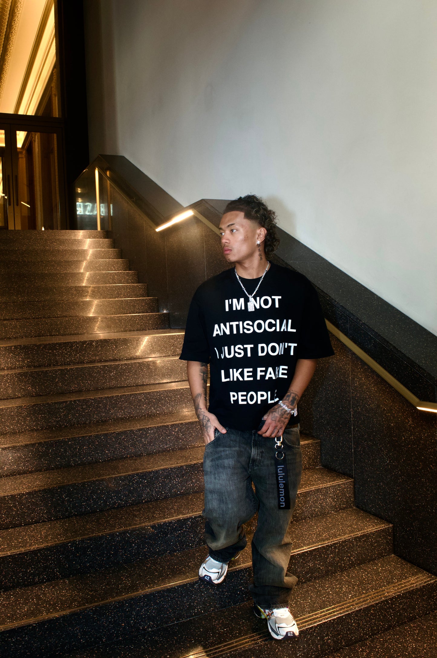 Antisocial tee - Black