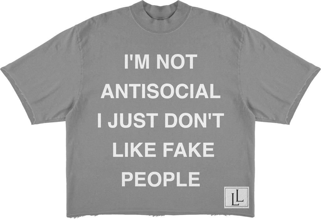 Antisocial Tee - Grey