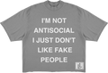 Antisocial Tee - Grey