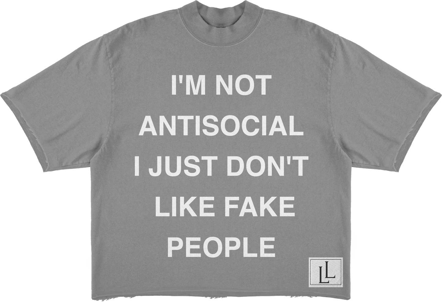 Antisocial Tee - Grey