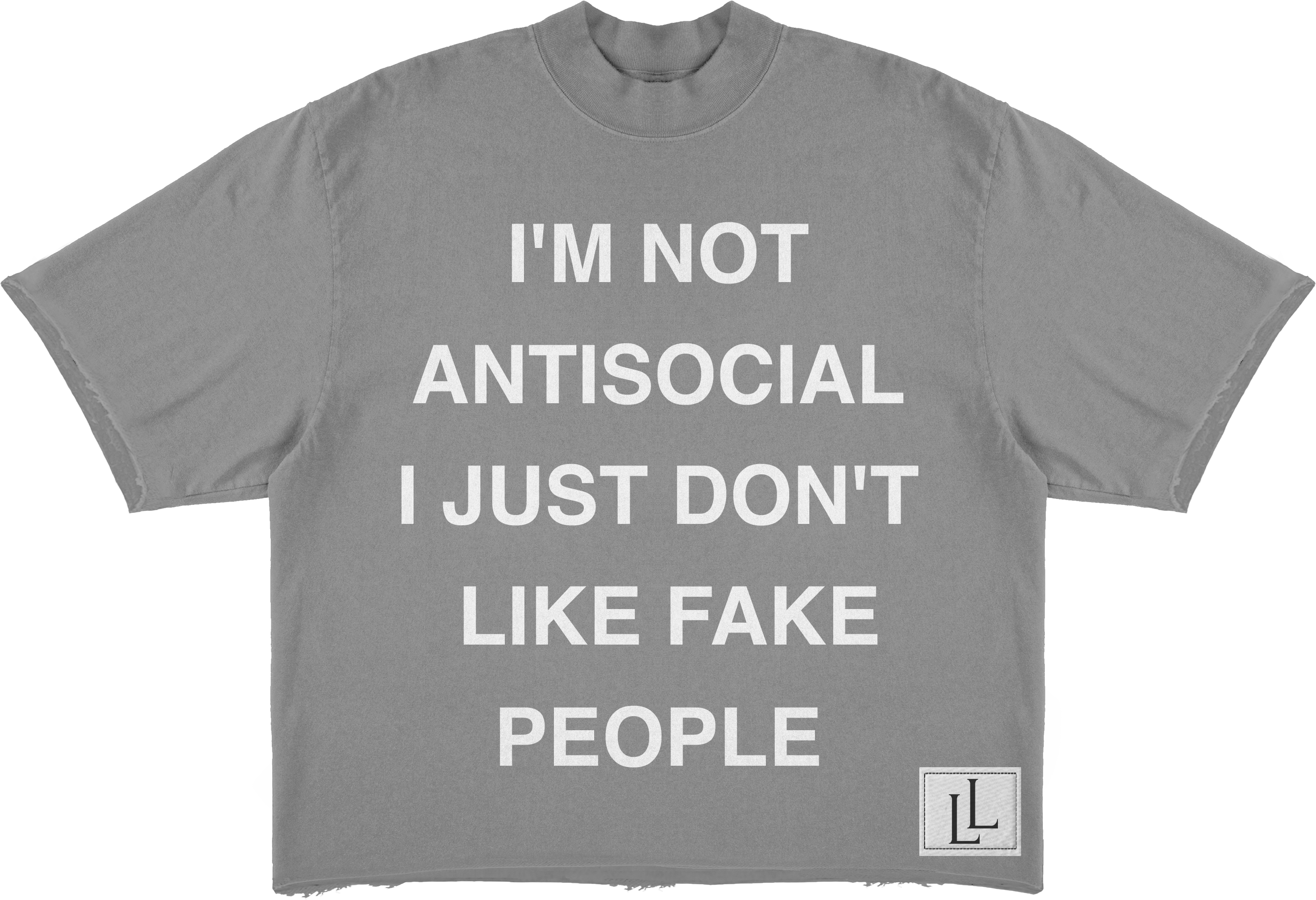 Antisocial Tee - Grey