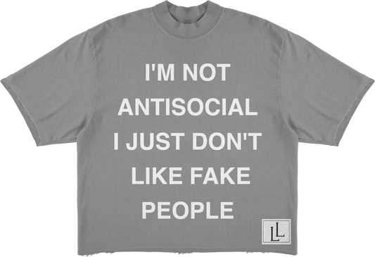 Antisocial Tee - Grey