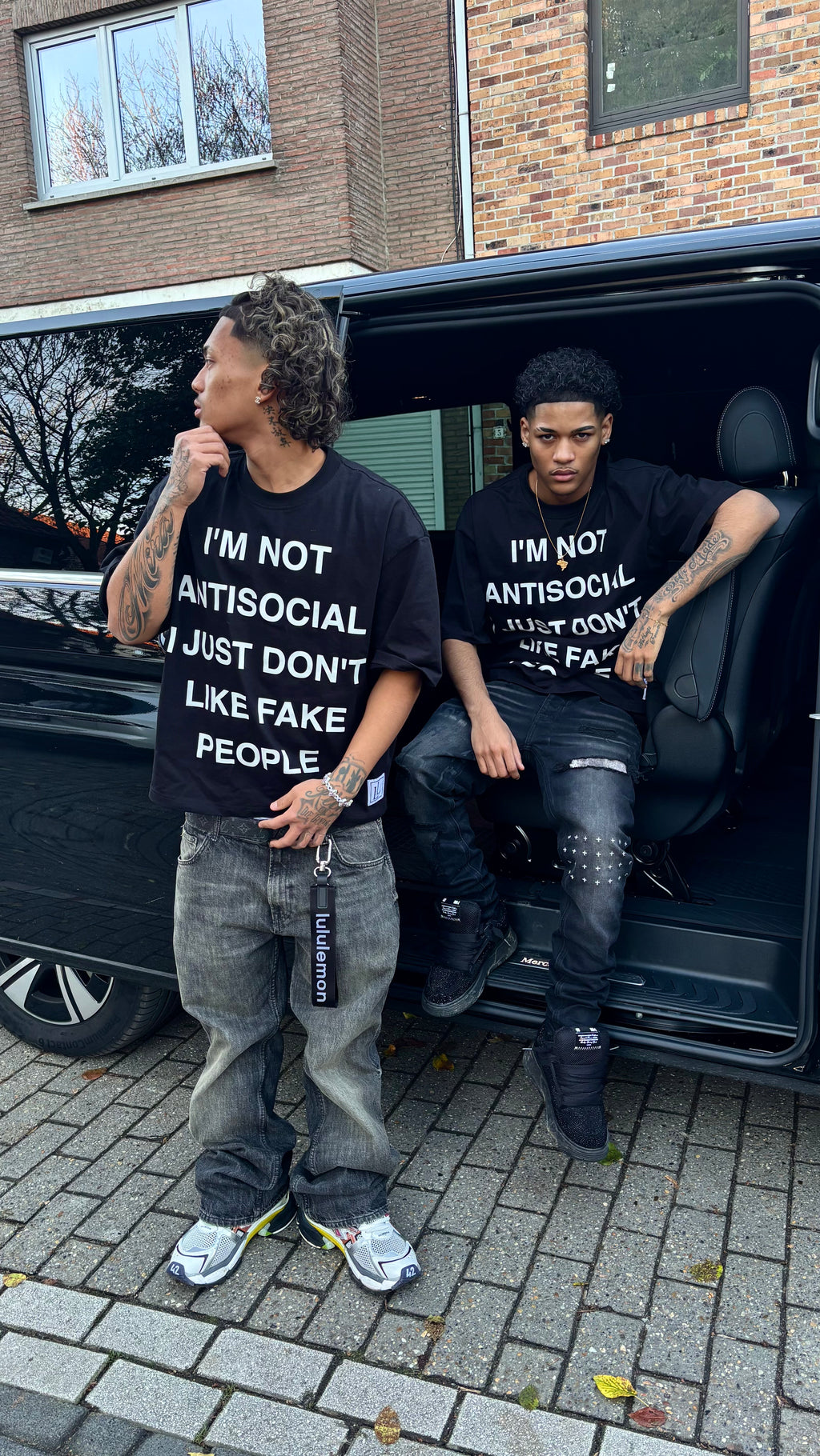 Antisocial tee - Black