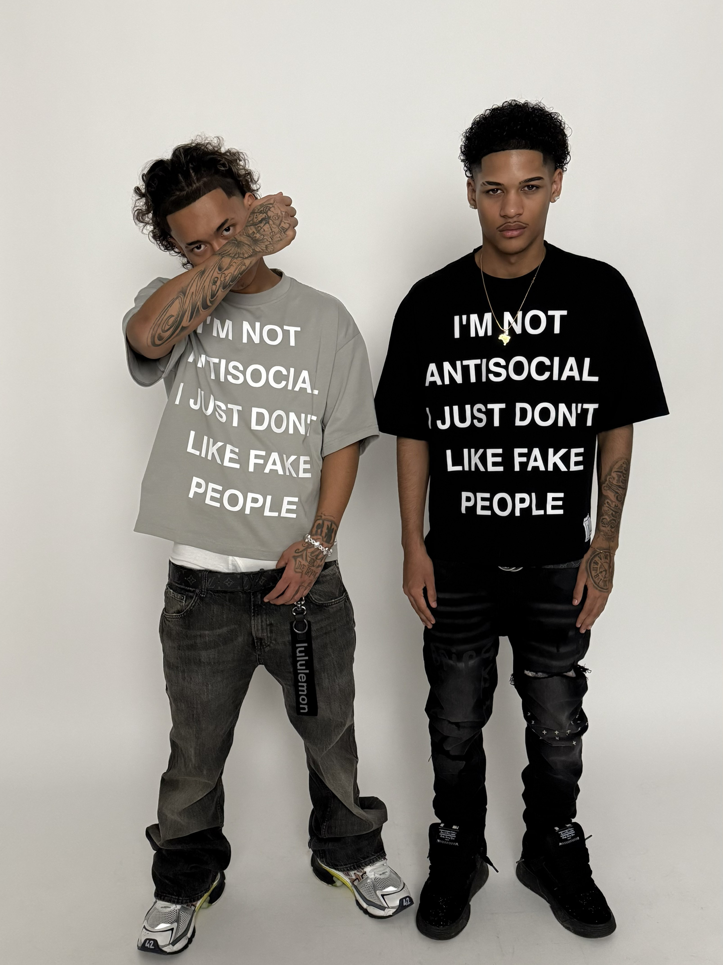 Antisocial Tee - Grey